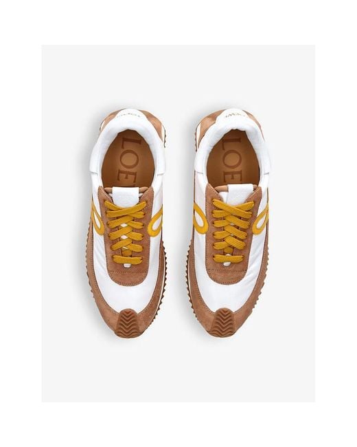 Loewe Metallic Flow Runner Monogram Leather And Shell Trainers for men