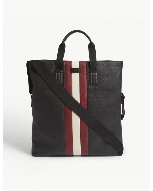 Bally Black Blaney Leather Tote Bag