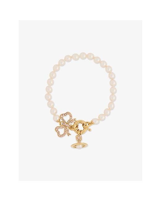 Vivienne Westwood Rigoberta-Plated Brass And Swarovski Glass