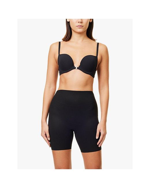 Wacoal Black High-Rise Stretch-Woven Shorts