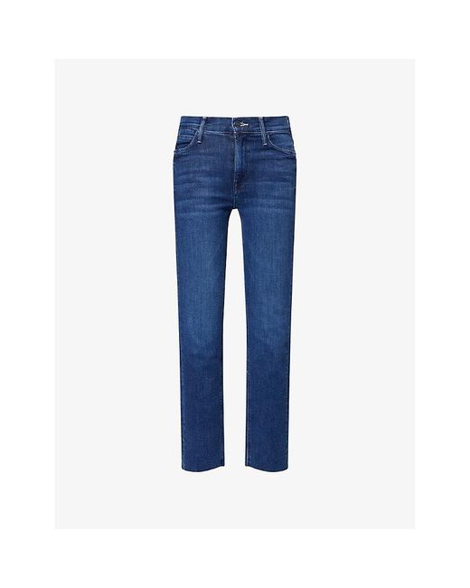 Mother Blue The Dazzler Ankle Denim-Blend Jeans