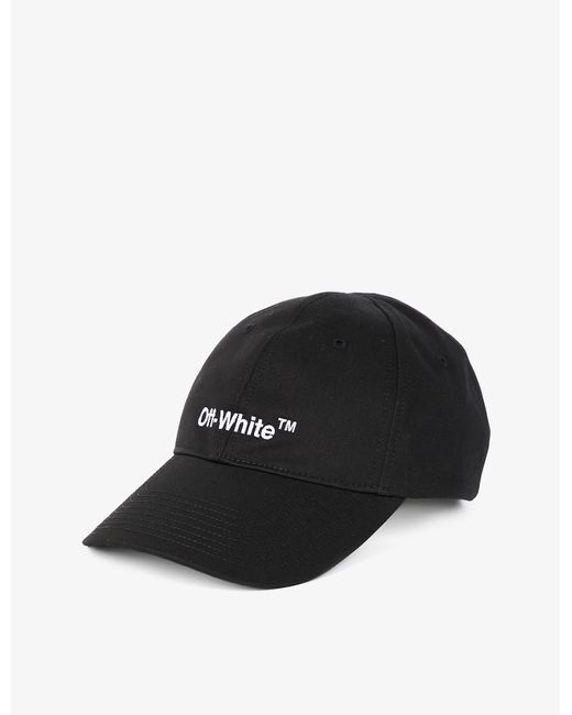 Off-White c/o Virgil Abloh Helvetica Brand-embroidered Cotton-twill Cap ...