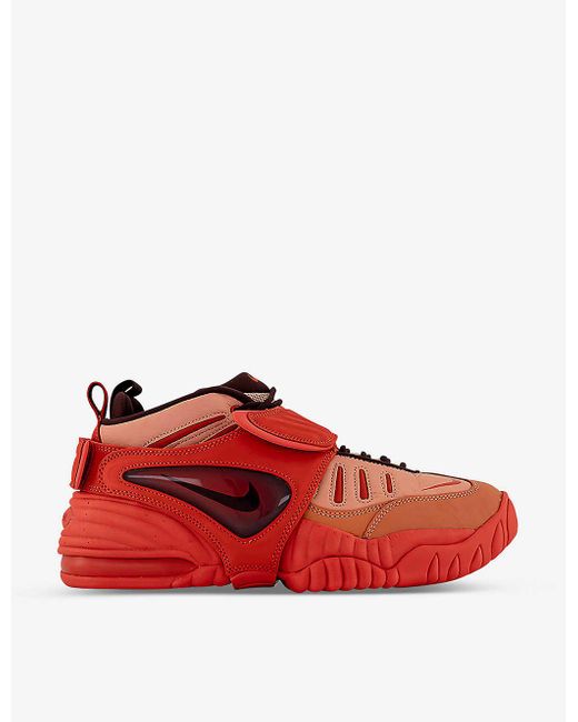 Nike Red X Ambush Air Adjust Force Leather And Mesh Low-top Trainers for men