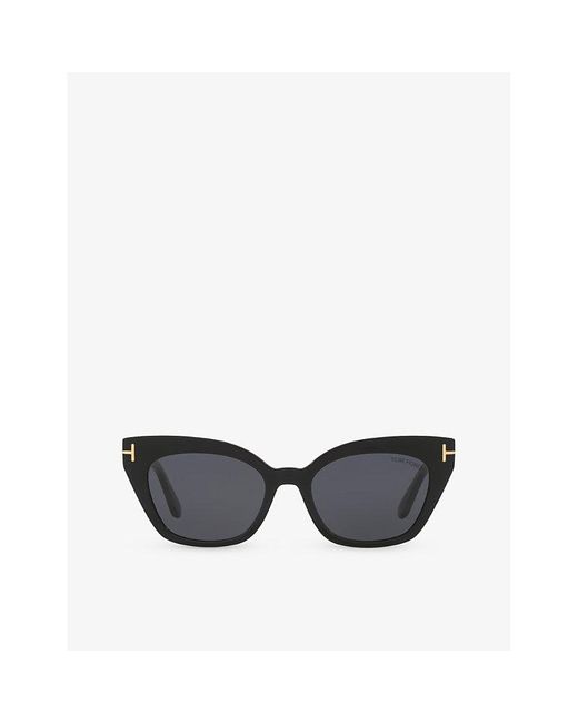 Tom Ford Black Tr001638 Juliette Cat Eye-frame Acetate Sunglasses