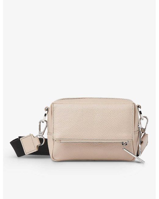 Whistles Bibi Leather Cross-body Bag in Natural | Lyst