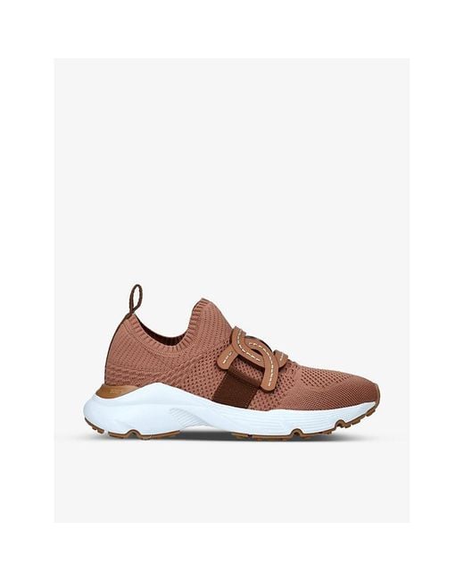 Tod's Brown Run 54C Calzino Mesh Low-Top Trainers