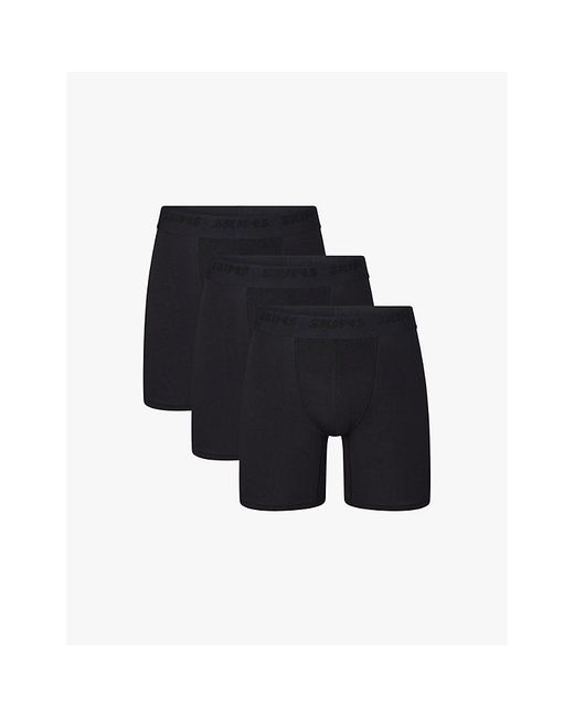 Skims Blue 3-Pack Boxer Brief 5" for men
