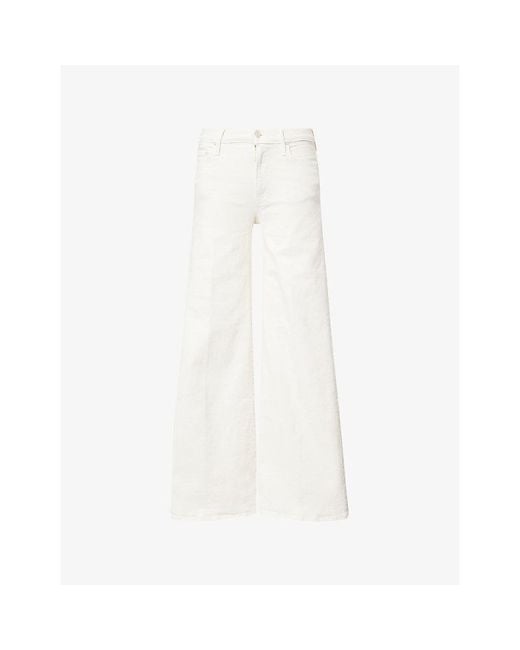 Mother White The Twister Skimp Denim Jeans