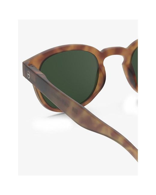 Izipizi Green #c Round-frame Polycarbonate Sunglasses