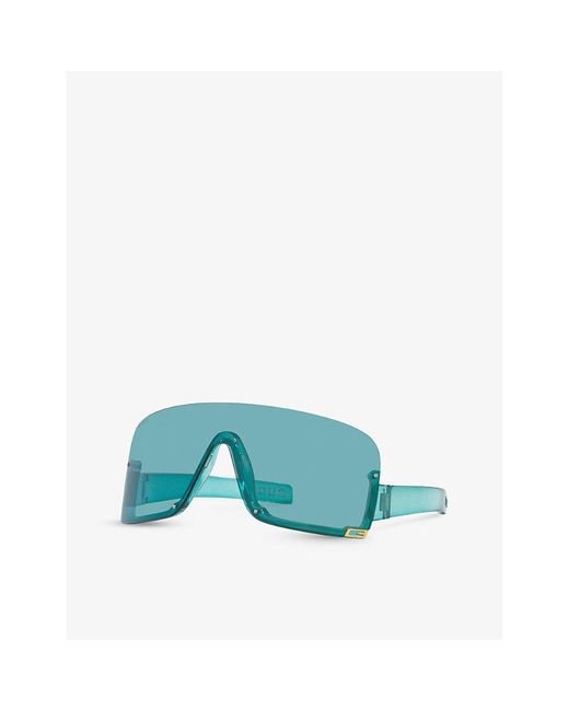 Gucci Blue Gc002162 gg1637s Irregular-frame Injected Sunglasses