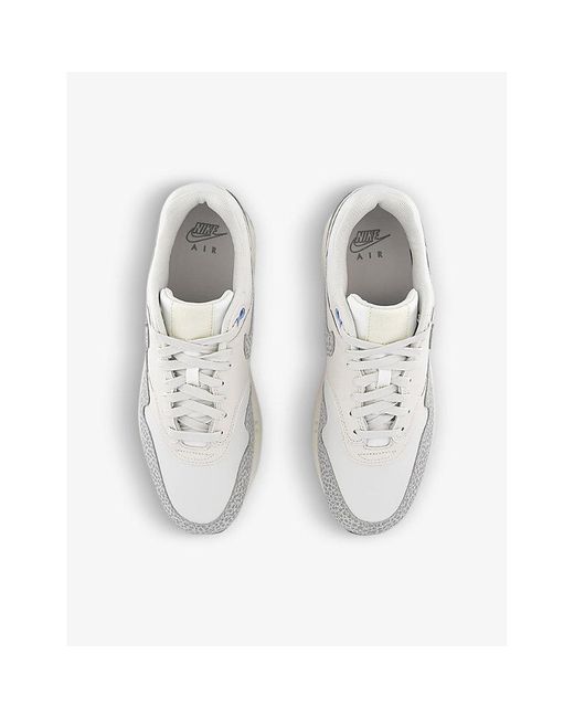 Nike Air Max 1 87 Leather Low-top Trainers in White for Men | Lyst