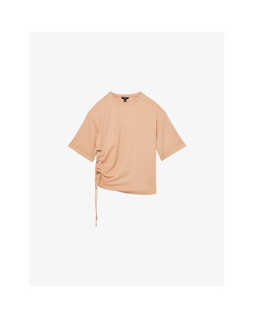 Reiss Natural Berkeley Rope-Cord Cotton Top