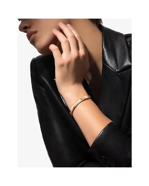 Messika Metallic Moderniste Medium 18Ct And 0.05Ct Diamond Bracelet