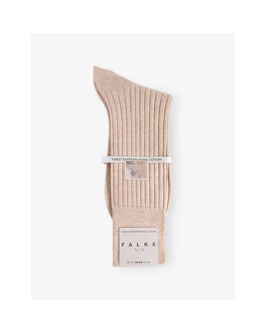 Falke Natural No. 13 Mid-Calf Cotton-Blend Socks for men