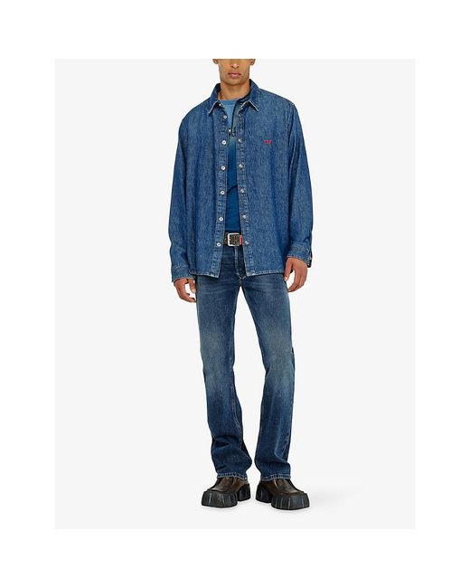 DIESEL Blue 1985 Larkee Straight-Leg Denim Jeans for men