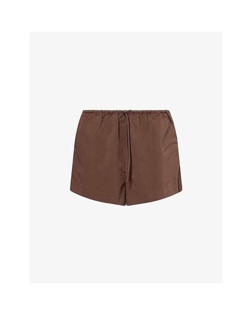 Dissh Brown Rory Cotton-Blend Track Shorts