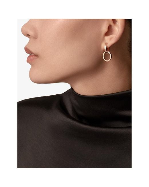Cartier Pink Love 18Ct Hoop Earrings