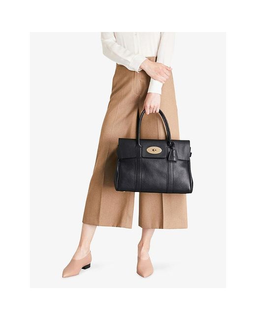 Mulberry Black Bayswater Leather Tote Bag
