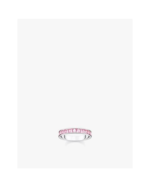 Thomas Sabo White Sterling- And Zirconia Band Ring