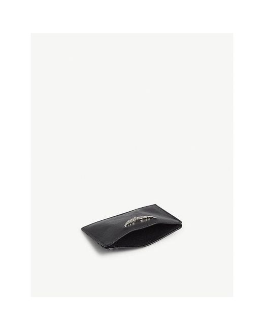 Zadig & Voltaire Black Leather Card Holder