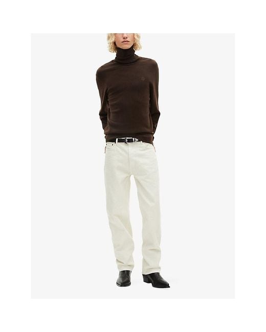 The Kooples Black Turtle-Neck Wool Knitted Jumper for men