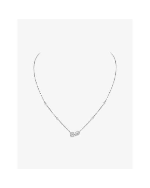Messika White My Twin 18Ct And 0.30Ct Diamond Necklace
