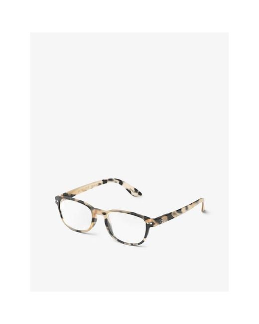Izipizi Metallic #B Square-Framed Tortoise Reading Glasses for men