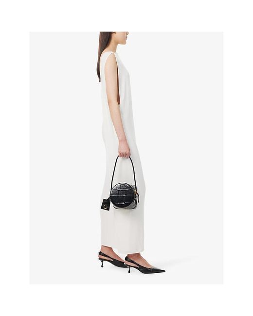 Jacquemus White Le Vanito Leather Top-handle Bag