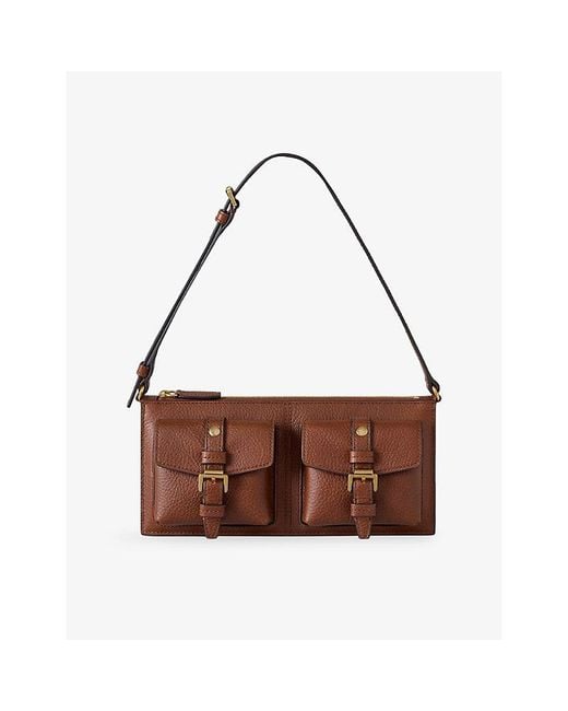 Mulberry Brown Roxanne Mini Leather Shoulder Bag