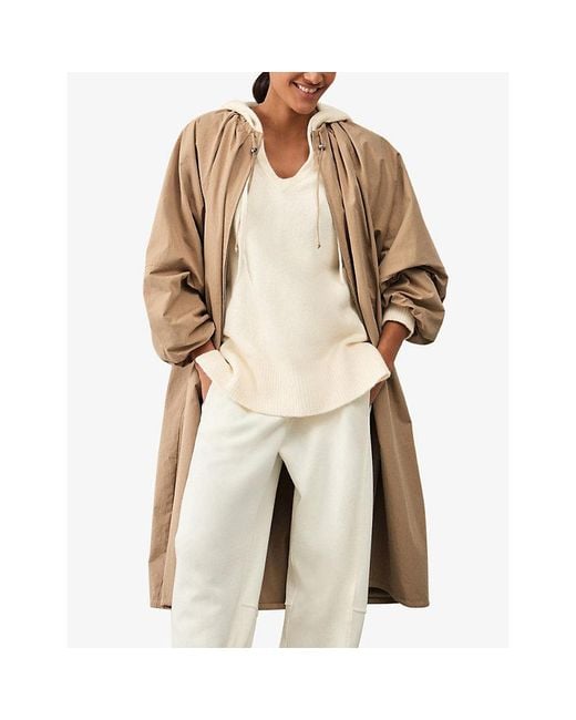 The White Company Natural Relaxed-Fit Cotton-Blend Hoody