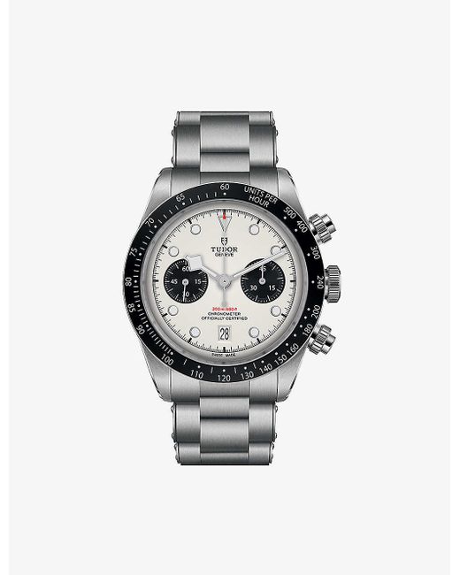 Tudor Gray M79360n0002 Black Bay Chrono Steel Automatic Watch for men