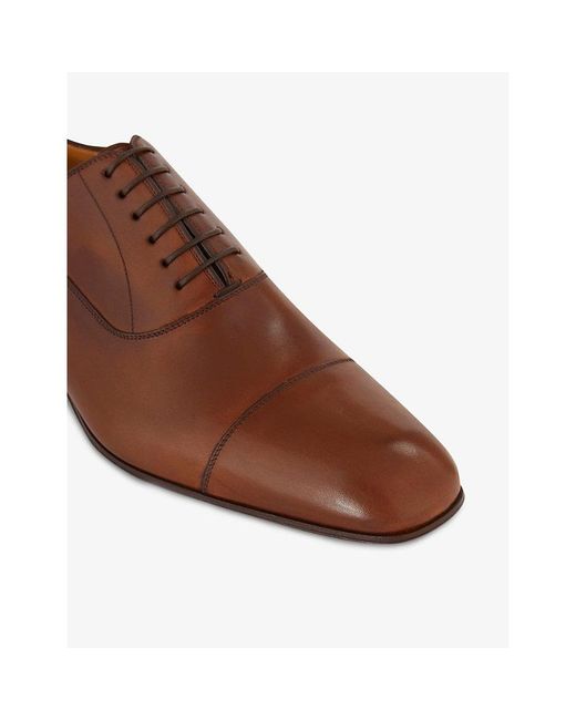 Christian Louboutin Brown Greggo Leather Oxford Shoes for men