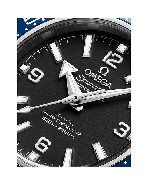 Omega Blue Seamaster Planet Ocean 600M Stainless-Steel Rubber-Strap Watch 42Mm for men