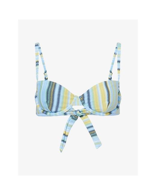Cheap Monday Blue Capri Bikini Top