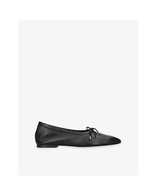 Aeyde Black Nami Glove Leather Ballet Flats