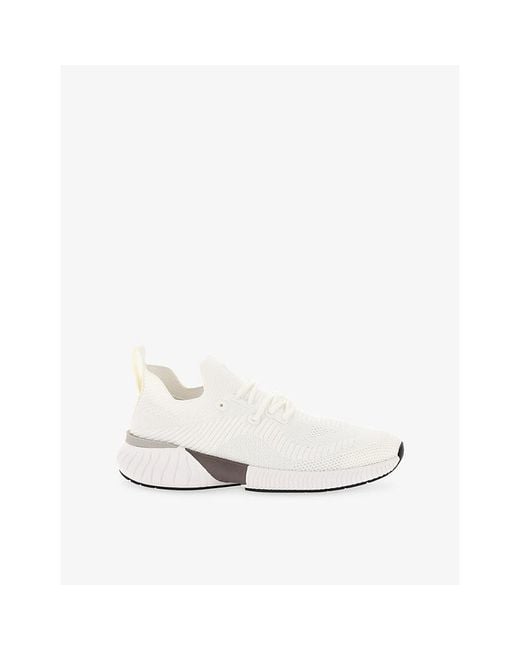 Boggi White Willow Technical Yarn Knitted Trainers for men