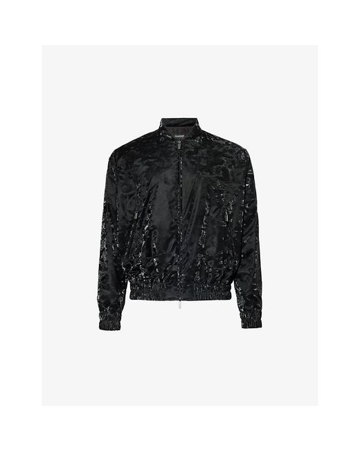 Emporio Armani Black Drawstring-hem Shell Jacket X for men