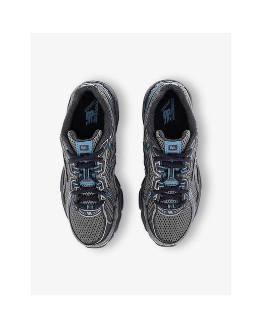New Balance Blue 740 V2 Logo-Embroidered Mesh Low-Top Trainers for men
