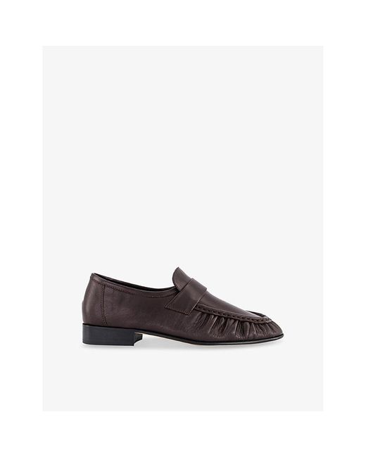 Tony Bianco Brown Gatsby Leather Loafers
