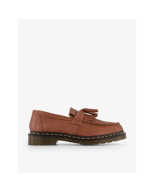 Dr. Martens Adrian Tassel Leather Loafers in Brown for Men Lyst