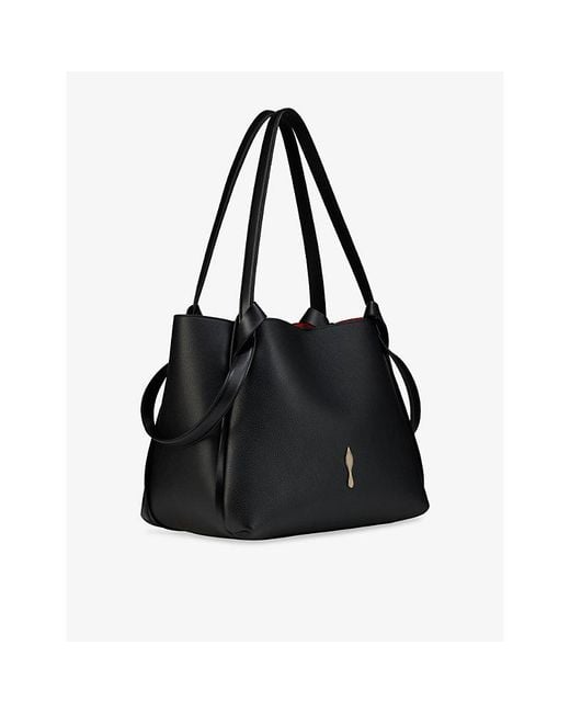 Christian Louboutin Black Bettina Small Leather Tote Bag