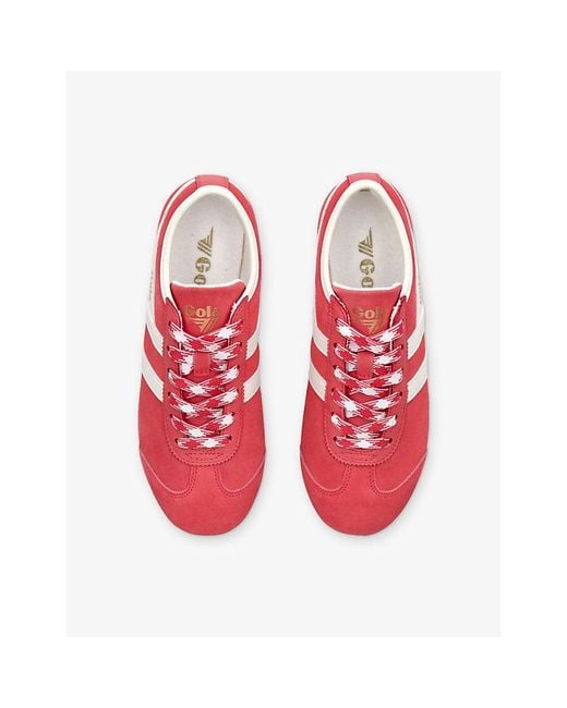 Gola Red Cleora Suede Trainers