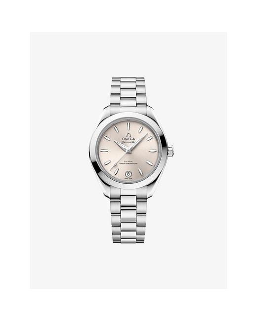 Omega Metallic Seamaster Aqua Terra 150M Stainless-Steel Watch 30Mm