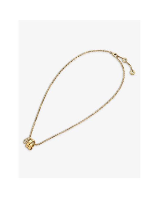 BVLGARI Metallic Serpenti Viper 18Ct- And 0.13Ct Diamond Necklace