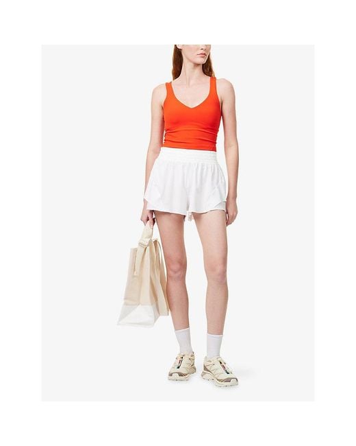lululemon athletica Orange Align V-Neck Stretch-Woven Top