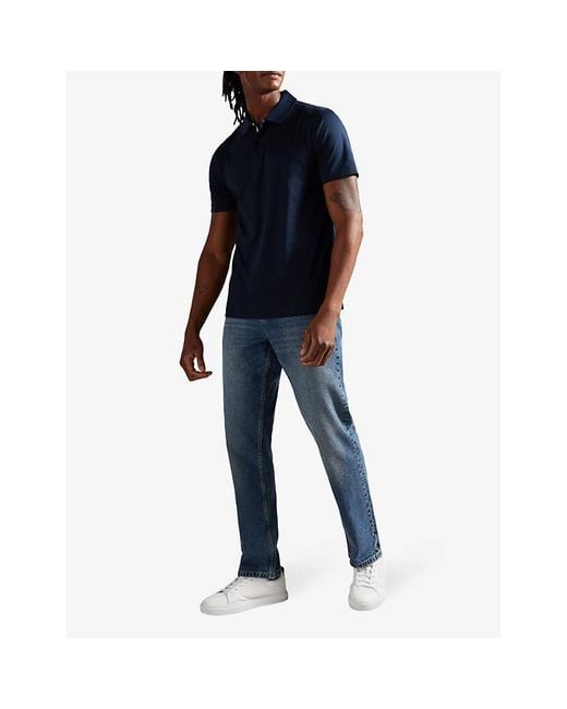 Ted Baker Blue Joeyy Straight-leg Stretch-denim Jeans for men