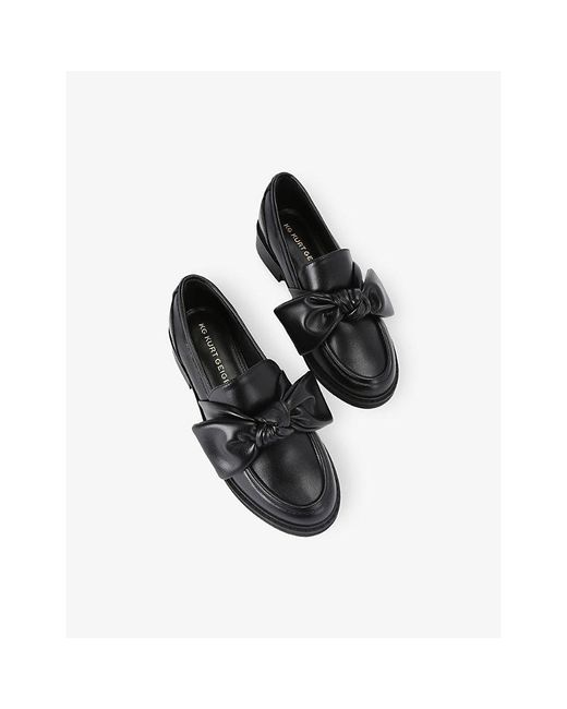 KG by Kurt Geiger Black Maybe Faux-Leather Loafers