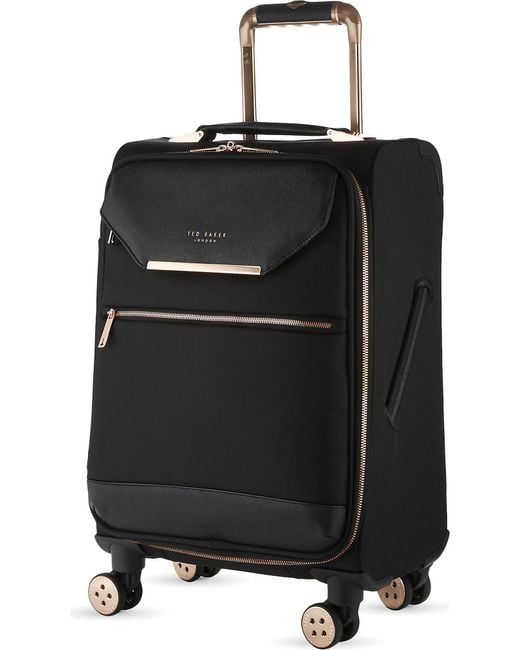 Ted Baker Black Albany Four-wheel Cabin Suitcase 55cm