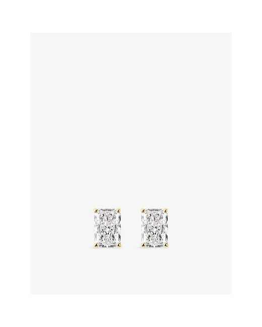 The Diamond Lab White Timeless Radiant-Cut 18Ct- And 3.09Ct Lab-Grown Diamond Stud Earrings