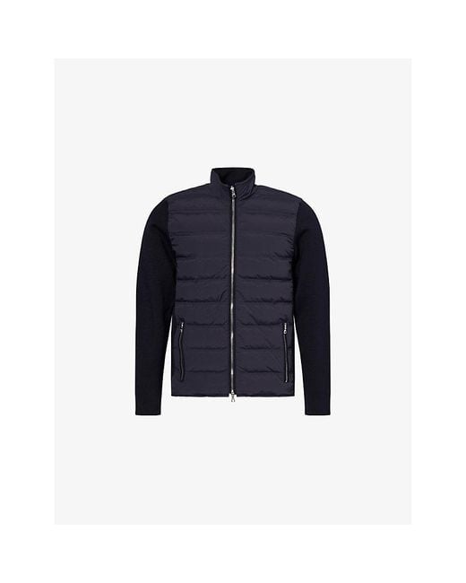 Orlebar Brown Blue Wallace High-Neck Wool-Down Jacket for men